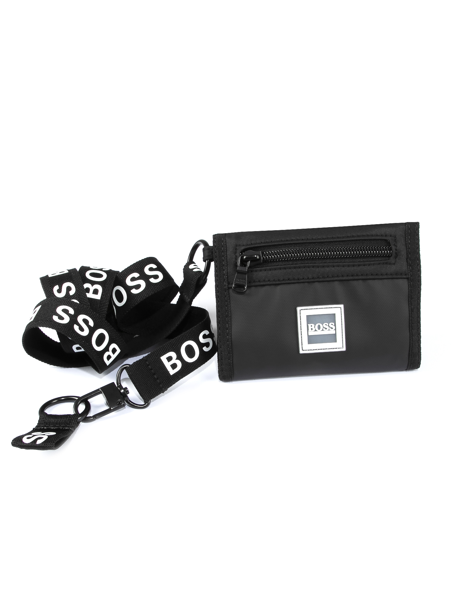 Portfel chłopięcy Boss J20308 Czarny