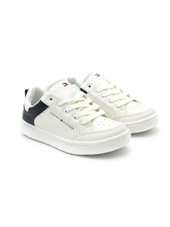 Sneakersy niskie chłopięce Tommy Hilfiger T3B4-30915-0193X336 Biały