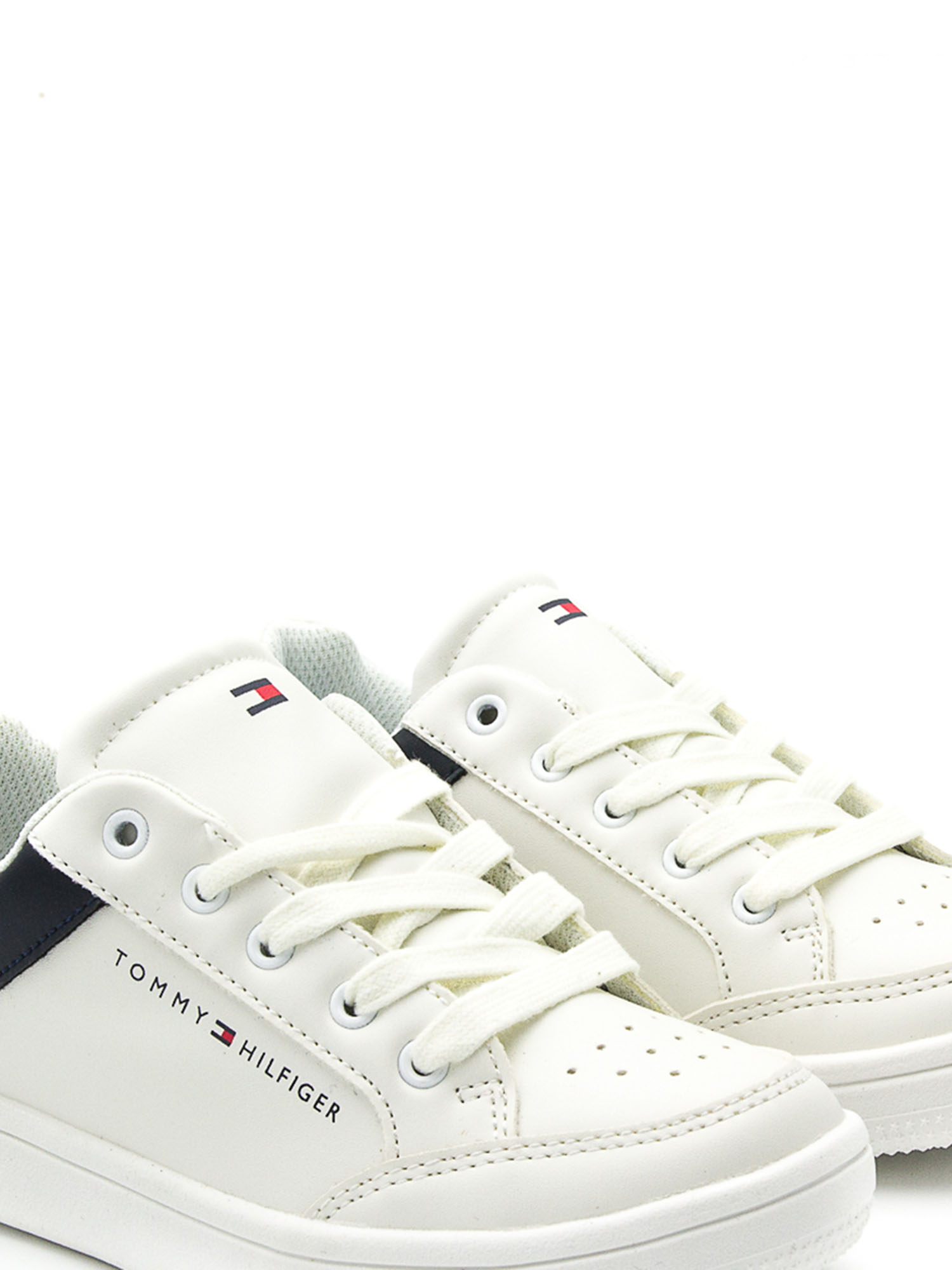 Sneakersy niskie chłopięce Tommy Hilfiger T3B4-30915-0193X336 Biały