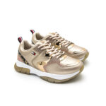 Sneakersy dziewczęce niskie Tommy Hilfiger T3A4-30825-0489X938 Różowe złoto