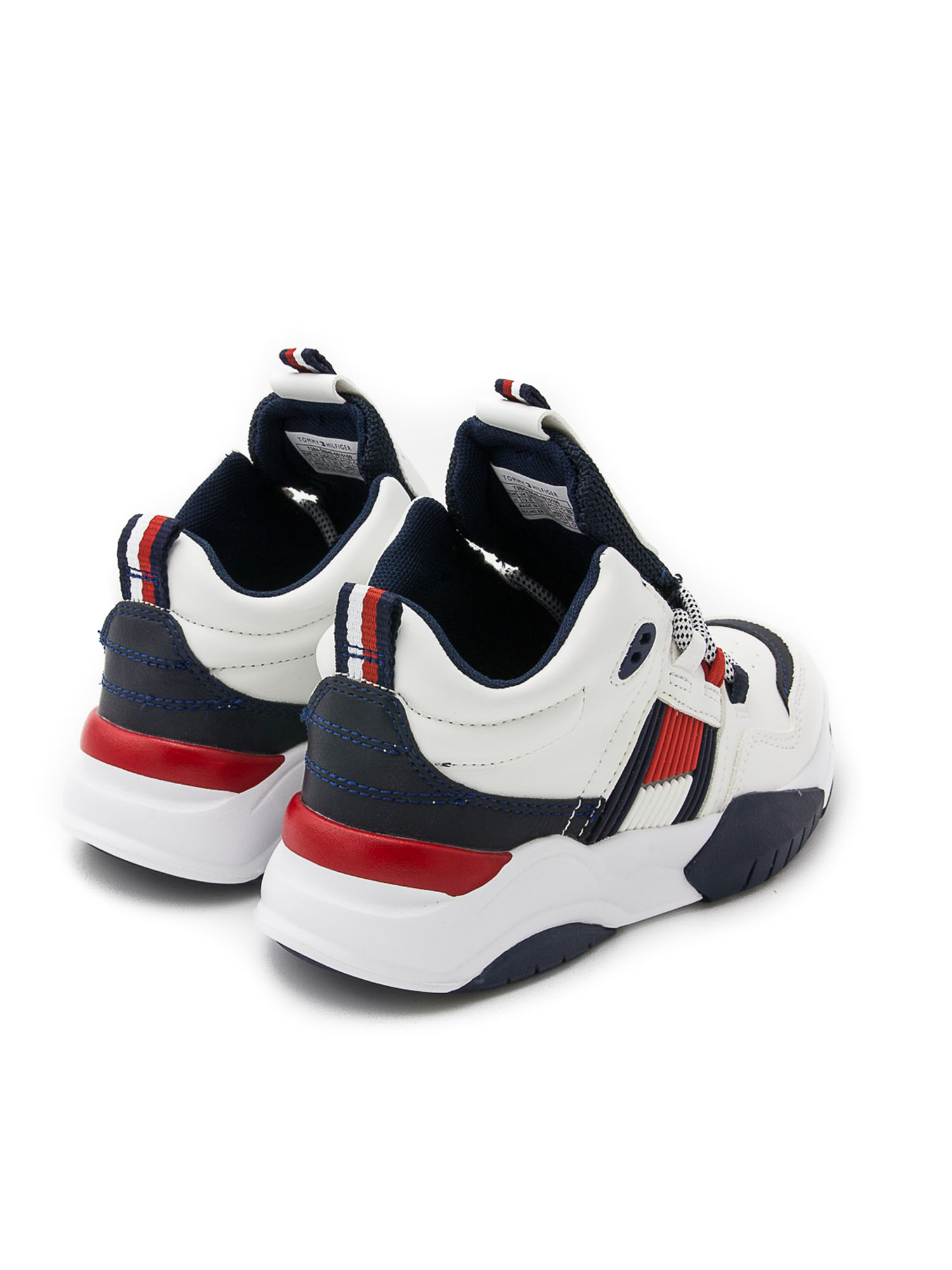 Sneakersy wysokie Tommy Hilfiger T3B4-30945-0815100 Biały
