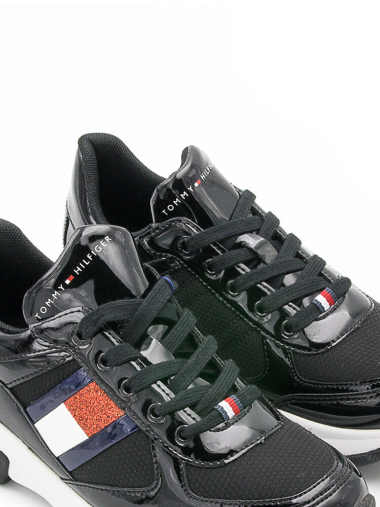 Sneakersy dziewczęce niskie Tommy Hilfiger T3A4-30818-1022999 Czarny