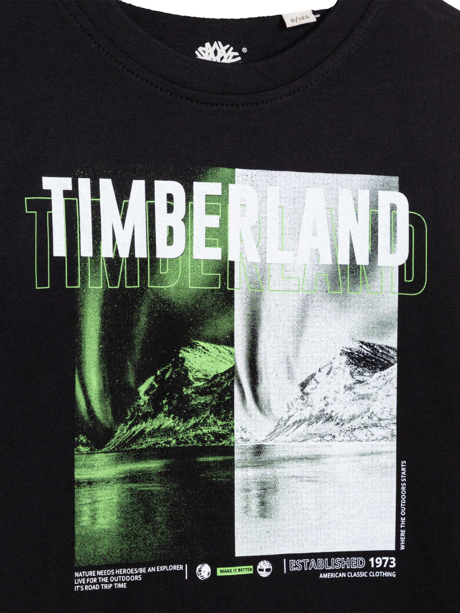 Bluzka chłopięca Timberland T25S41 Czarny