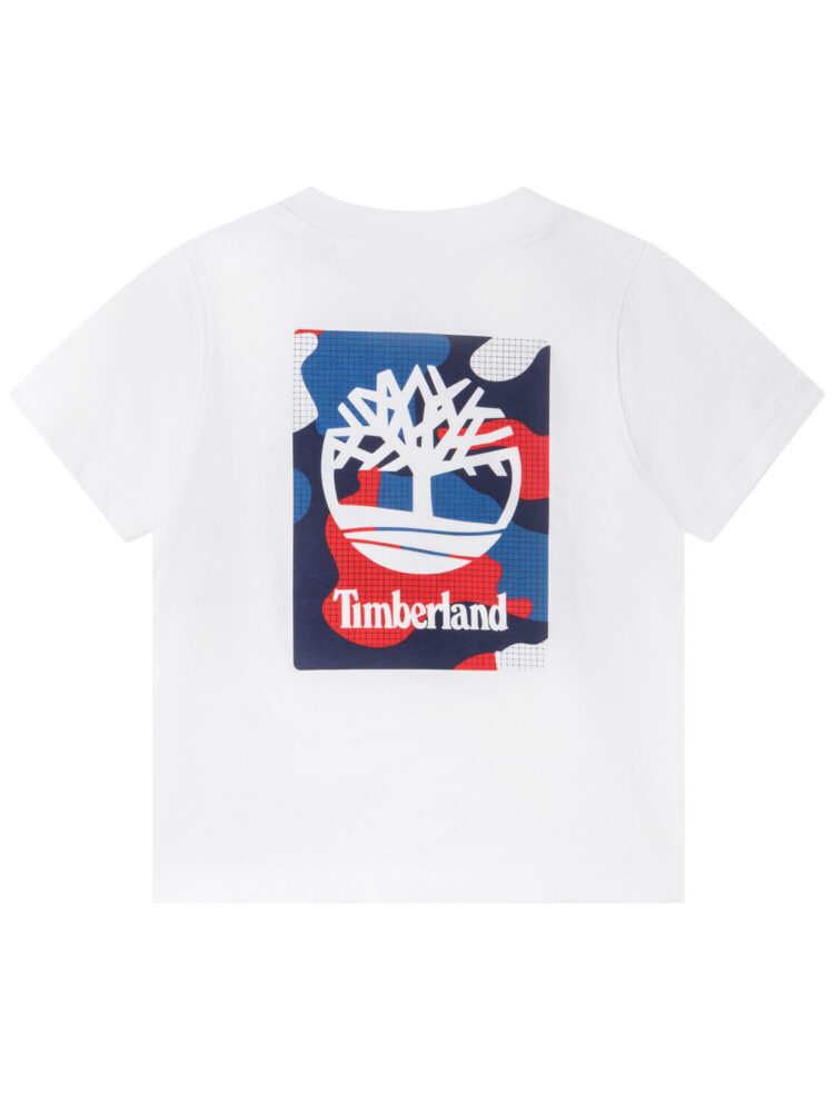T-shirt dziecięcy Timberland T05K41/10B Biały