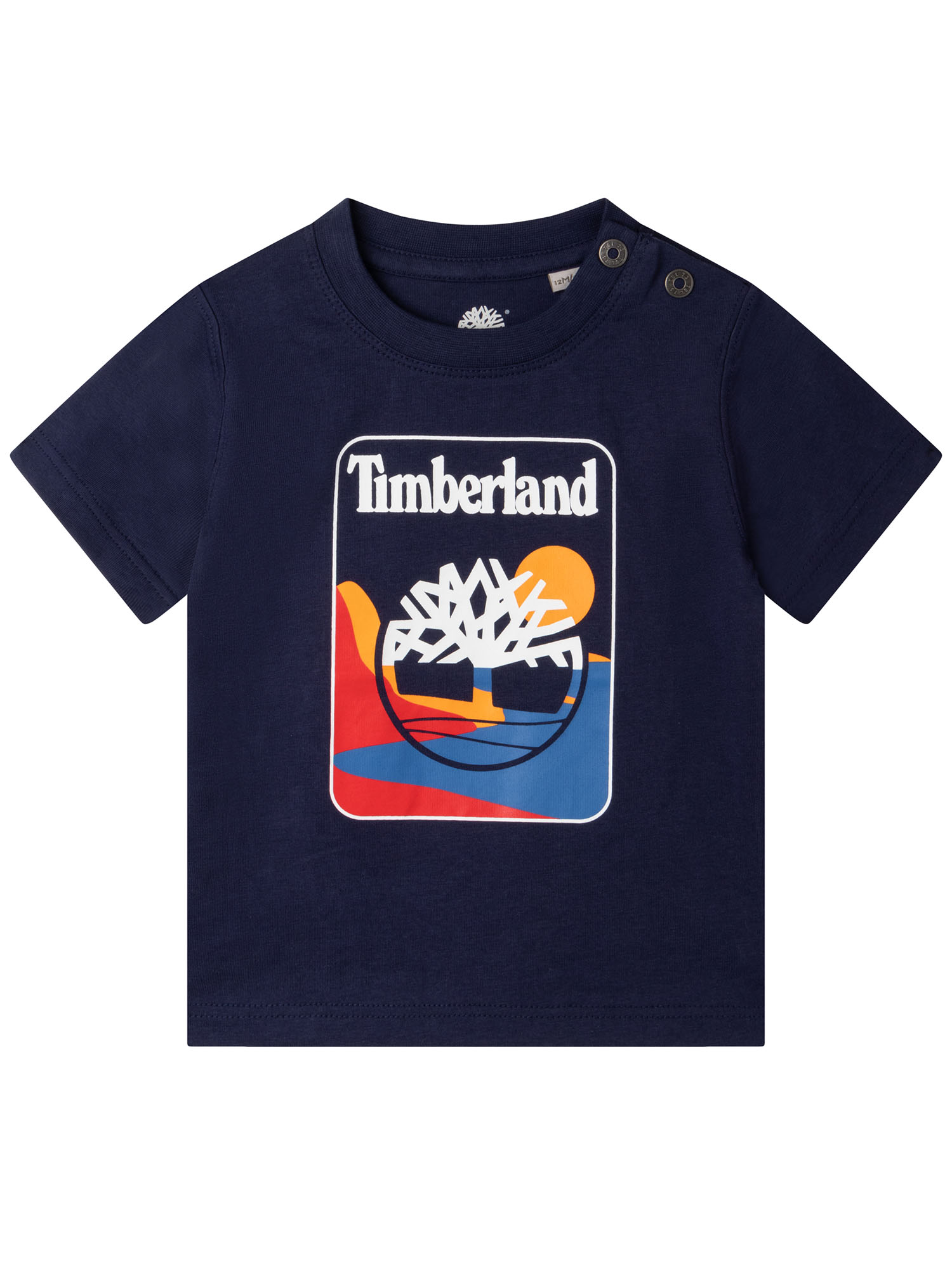 T-shirt dziecięcy Timberland T05K42/85T Granatowy
