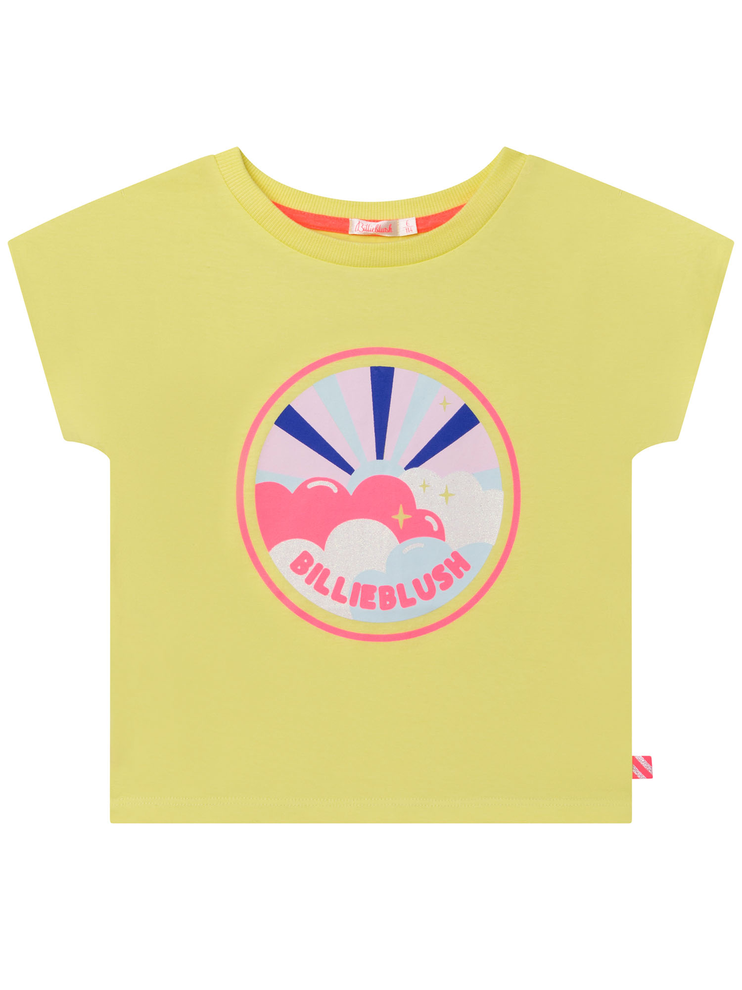 Koszulka dziewczęca Billieblush U15977/60B Cytrynowy