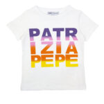 Koszulka dziewczęca Patrizia Pepe PJFTE16 1228 0101 biały