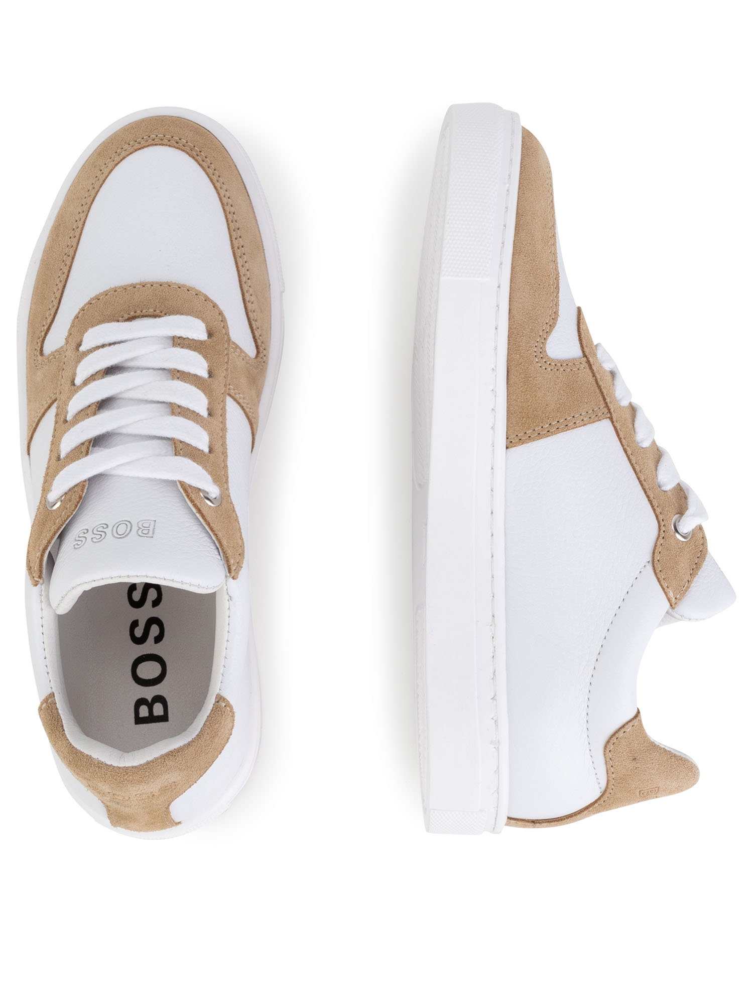 Sneakersy chłopięce Boss J29285 biały