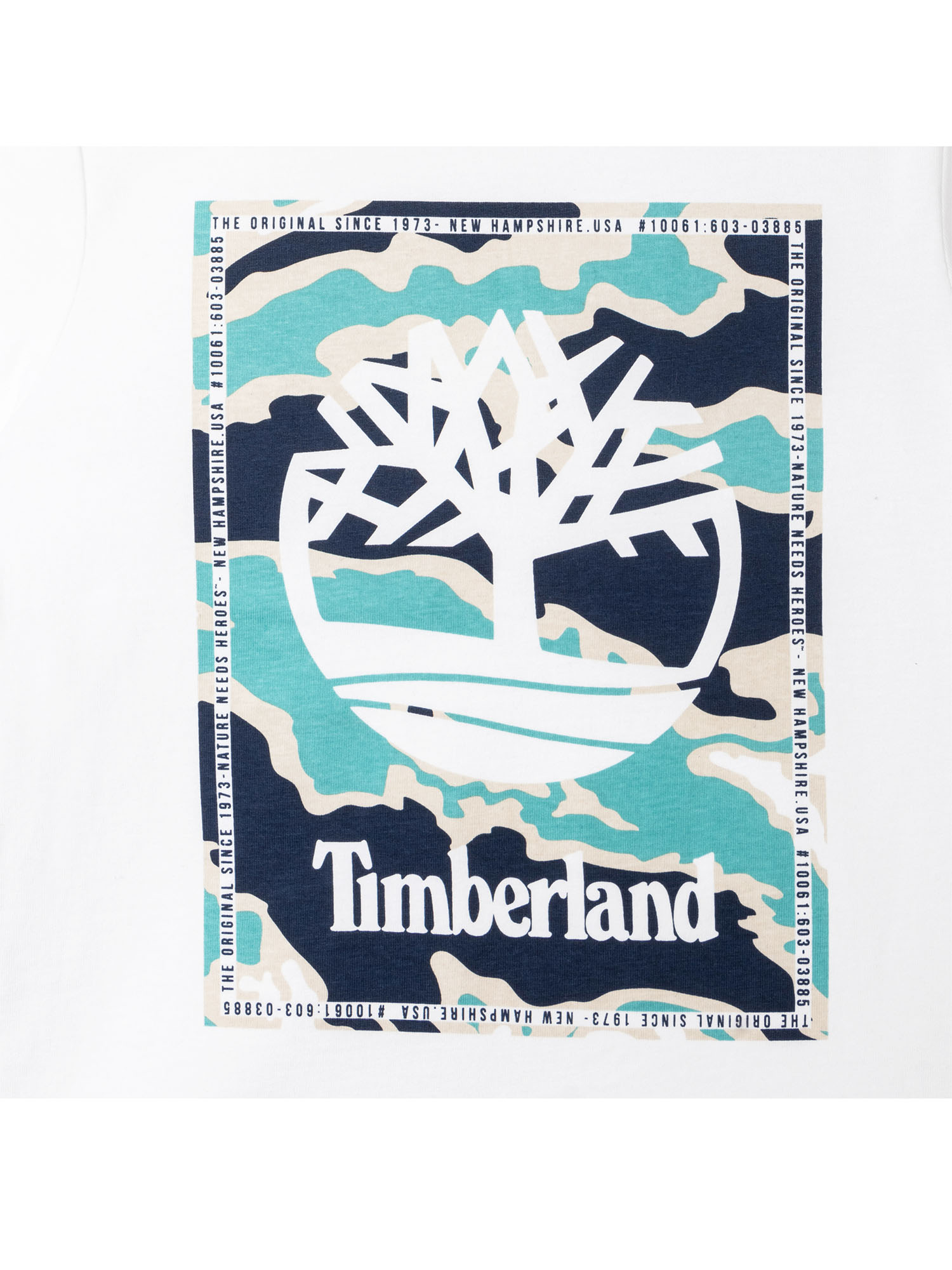 T-shirt chłopięcy Timberland T25S84/10B Biały