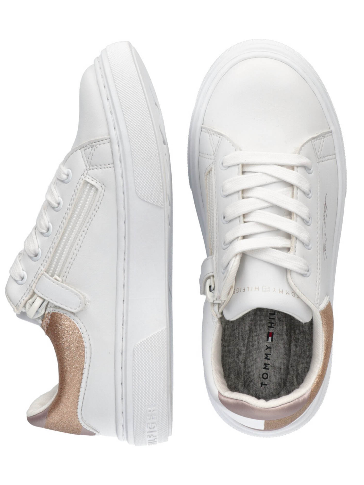 Sneakersy dziewczęce Tommy Hilfiger T3A4-32153-1355X867 biały