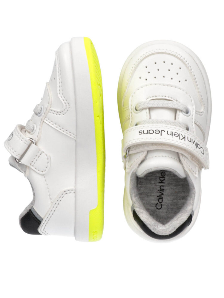 Sneakersy chłopięce Calvin Klein Jeans V1B9-80110-1355X002 biały
