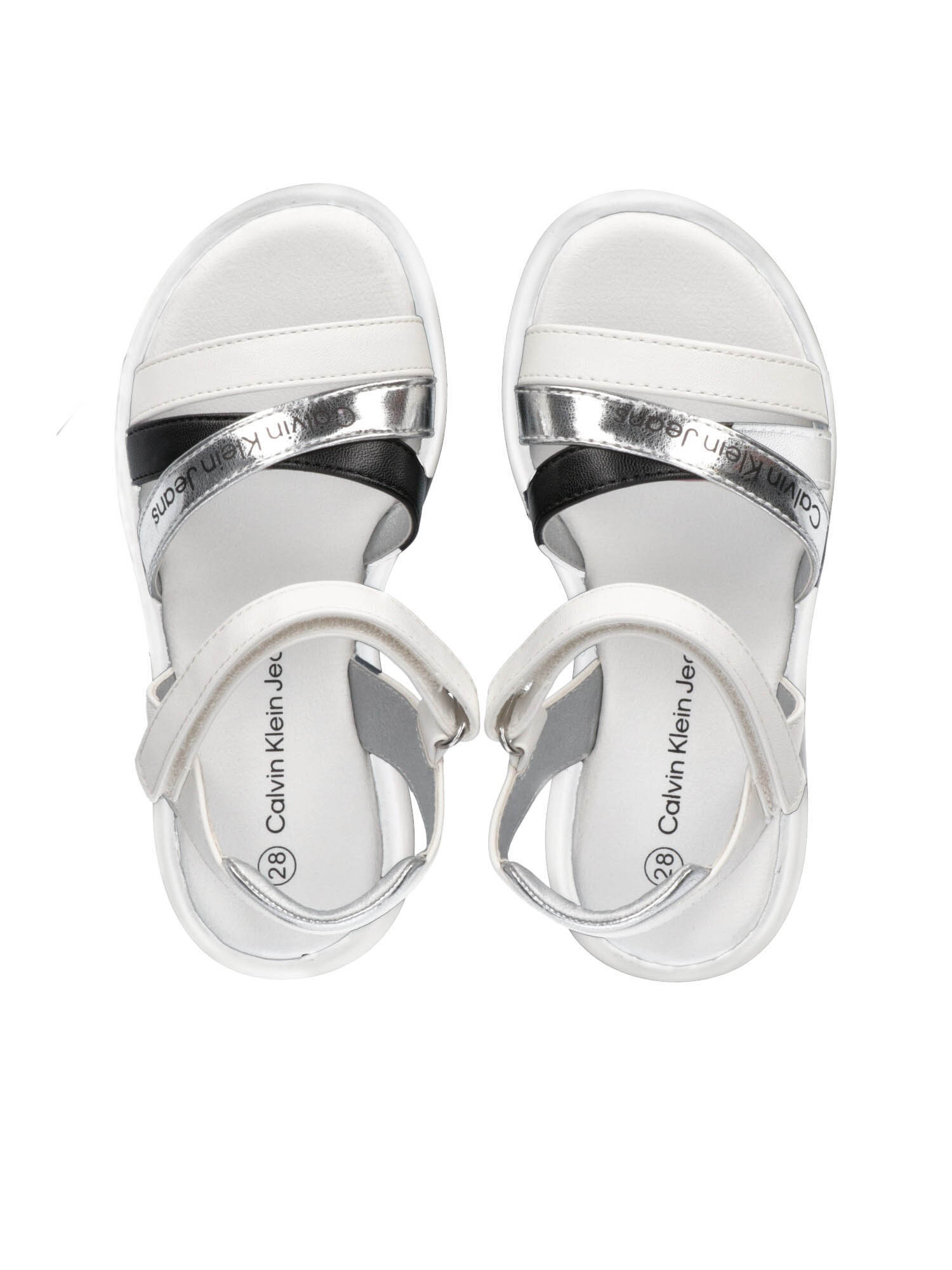 Sandałki dziewczęce Calvin Klein Jeans V3A2-80204-0193Y125 biały