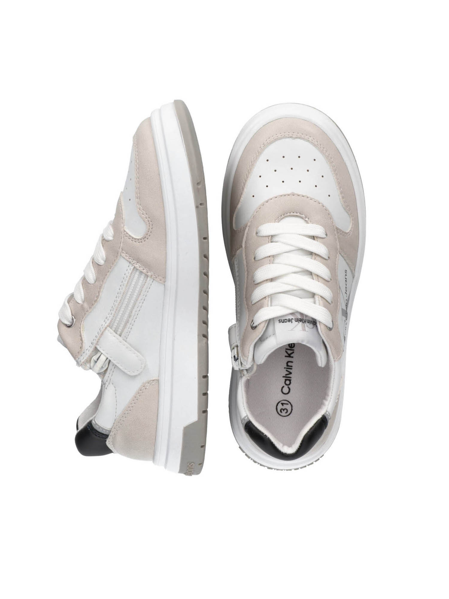 Sneakersy chłopięce Calvin Klein Jeans V3B9-801-1355X044 biały