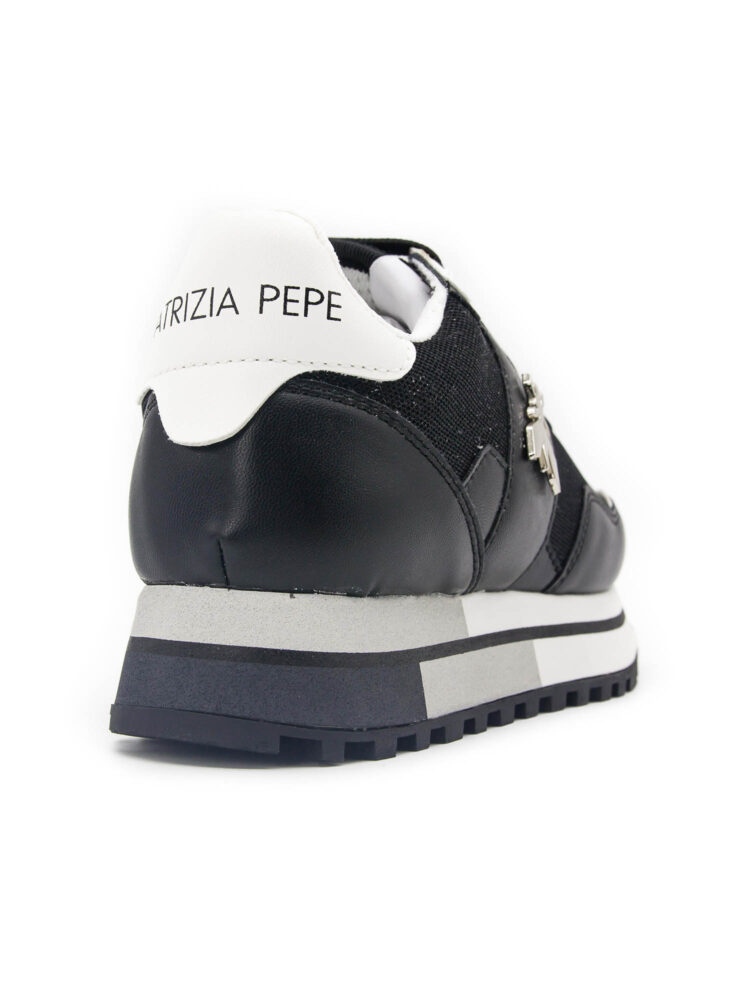 Sneakersy dziewczęce niskie Patrizia Pepe PJ159.01 Czarny