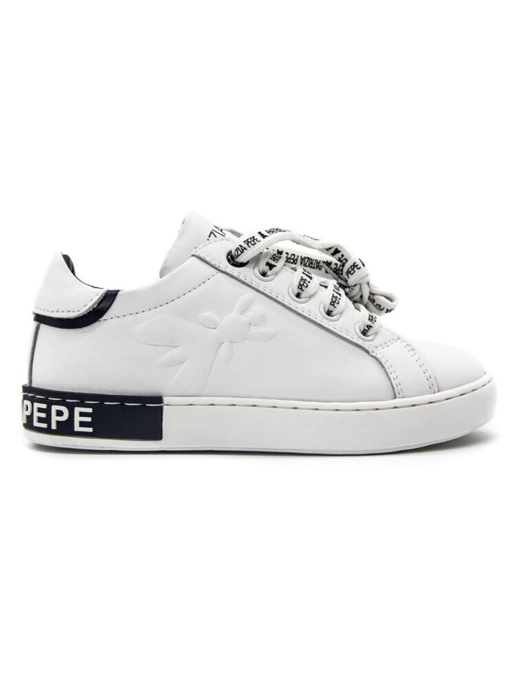 Sneakersy dziewczęce niskie Patrizia Pepe PJ161.06 Biały